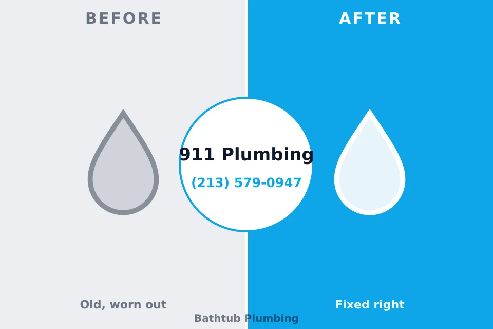 Before and after: plumbing repair Bedford, IA